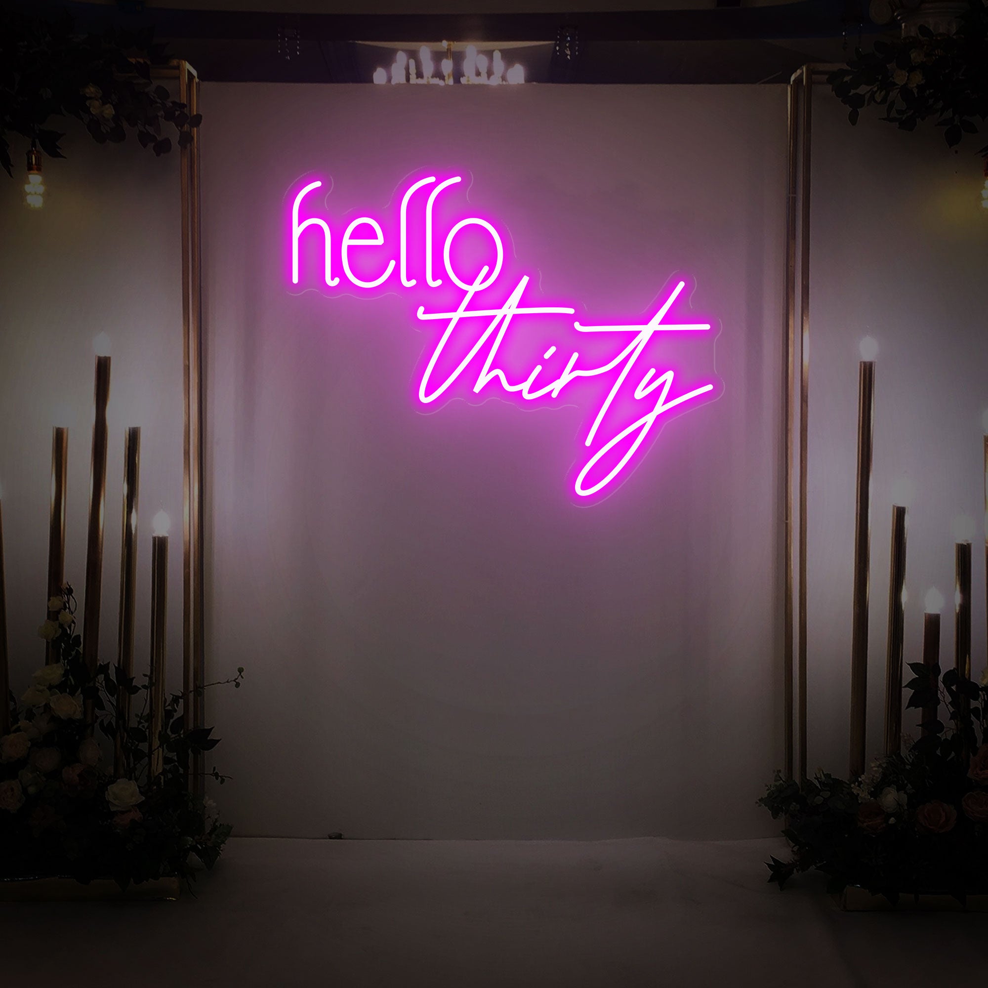 Hello Thirty Neon Sign